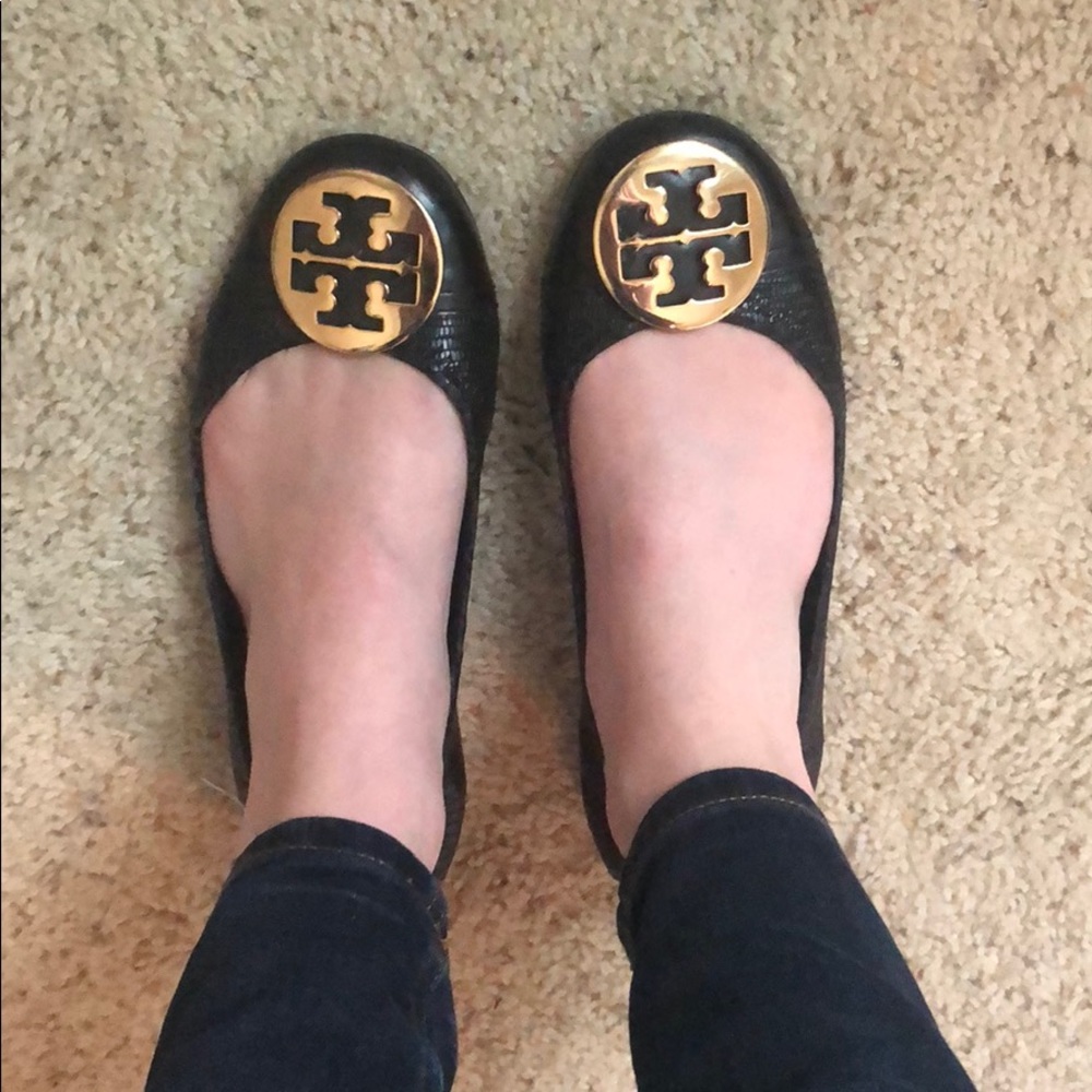 Tori Burch Black Flats